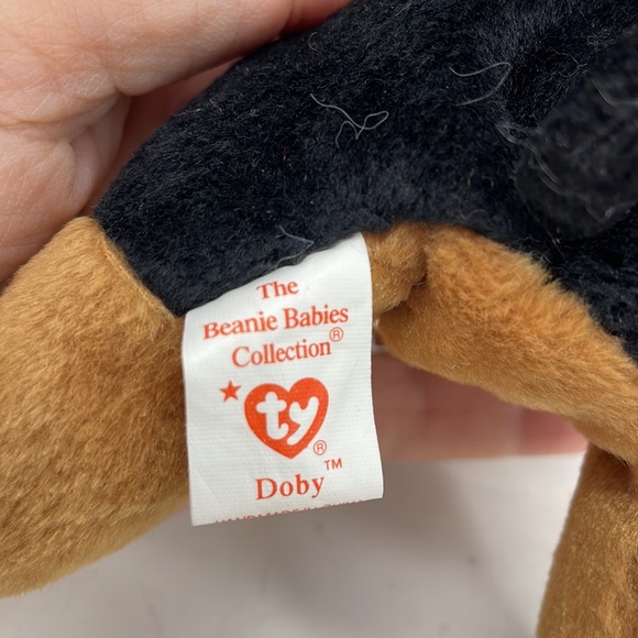 Vintage 1996 Ty Beanie Baby Doby Doberman Date of Birth October 9, 1996 - Picture 8 of 10